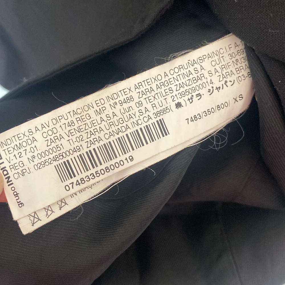 Zara Basics Blazer Jacket Chic Studded XS - Picture 8 of 11
